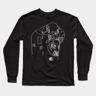 KLIMT - The Kiss (white) Long Sleeve T-Shirt